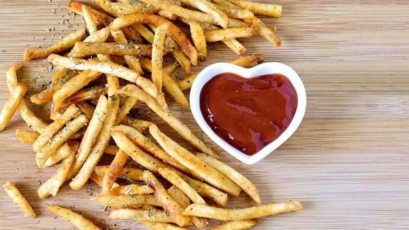 Un repas équilibré même avec des frites !